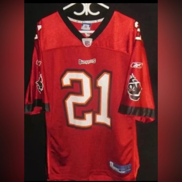 NFL Football Tampa Bay Buccaneers Sabby Pisctelli #21 Jersey Large Reebok Red - Picture 1 of 5